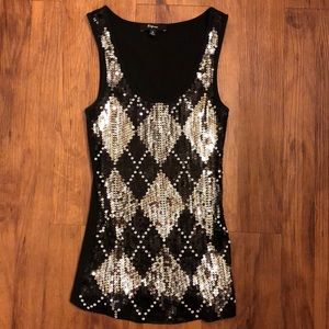 Express Sequin Tank Top